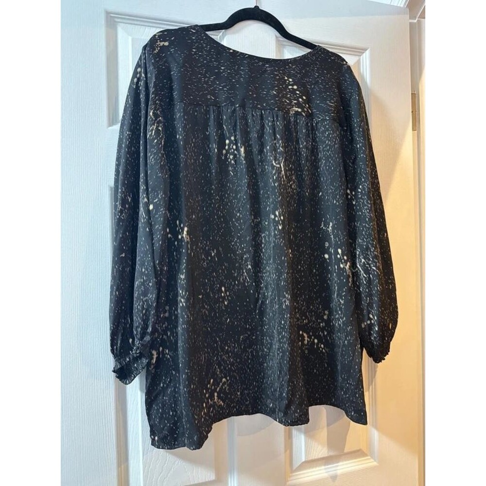 3xl Democracy silky blouse